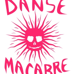 DANSE MACABRE: Title graphics for a faculty art show at the Southwest University of Visual Arts.